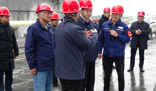 當陽市領導調(diào)研湖北六國磷石膏無害化處理項目