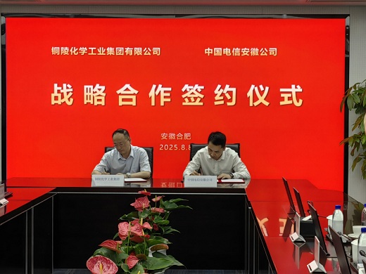 銅化集團與安徽電信簽署戰(zhàn)略合作協(xié)議